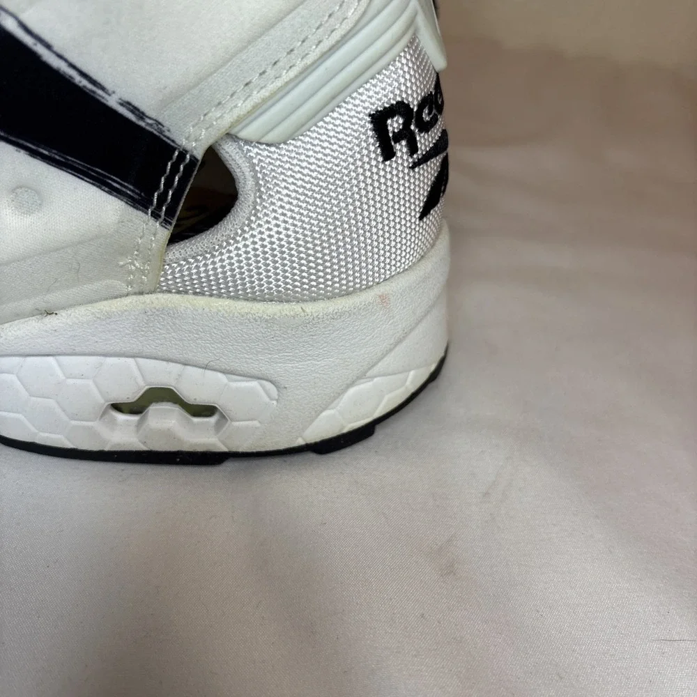 Reebok InstaPump Fury Overbranded White Black Slip On AR1413 2016 Mens Size 12‎